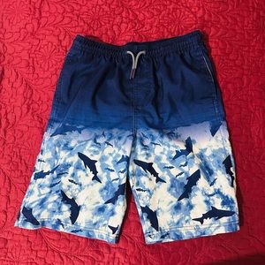Boy’s Cat & Jack swim trunks (size L 12/14) shark print